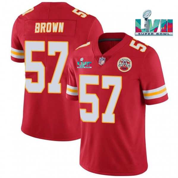 Men & Women & Youth Kansas City Chiefs #57 Orlando Brown Red Super Bowl LVII Patch Vapor Untouchable Limited Stitched Jersey,We sell and wholesale Men & Women & Youth Kansas City Chiefs #57 Orlando Brown Red Super Bowl LVII Patch Vapor Untouchable Limited Stitched Jersey on line form chian!
